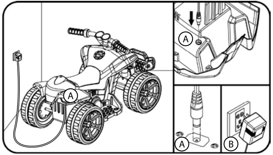 HUFFY H-ERO-Quad Battery Ride On - warranty