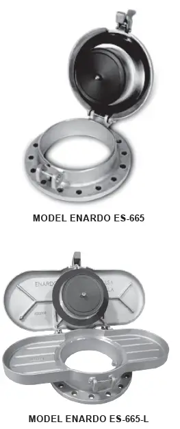 EMERSON Enardo ES-665 Series Spring-Loaded Thief Hatch 1