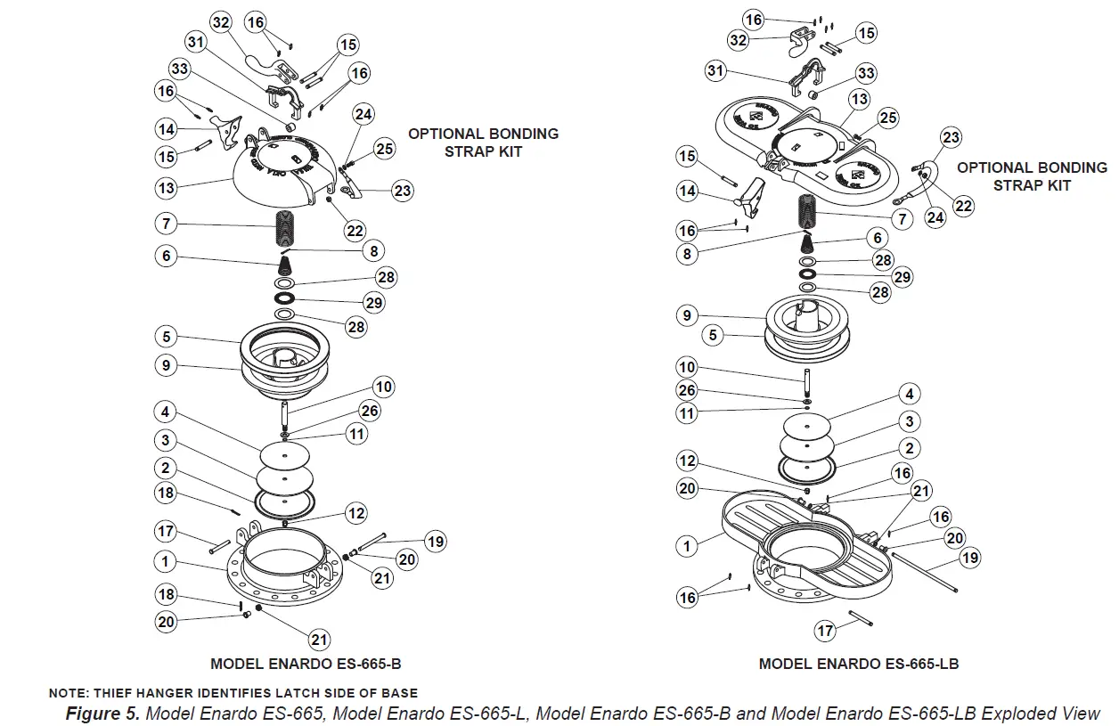 EMERSON Enardo ES-665 Series Spring-Loaded Thief Hatch 12