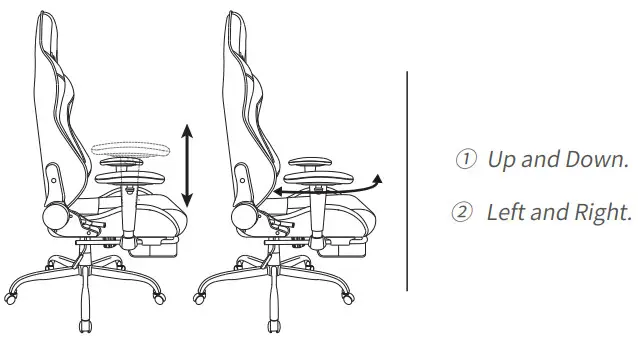 KCREAM 8522 Gaming Chair - Armrest