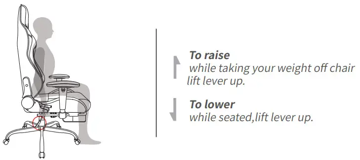 KCREAM 8522 Gaming Chair - right side