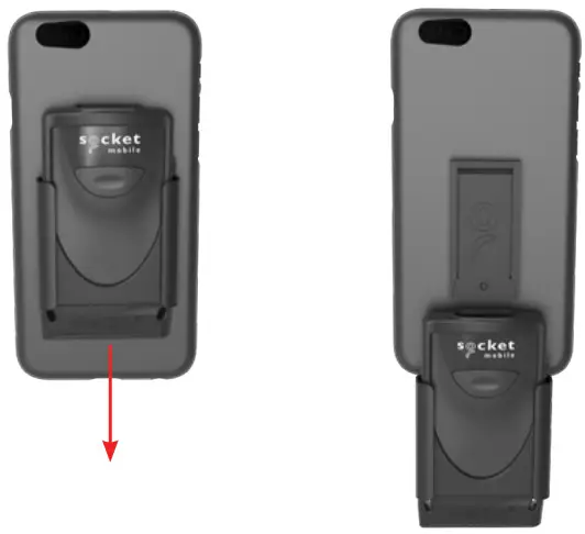 Socket Mobile Durascan 800 Series Ultimate Barcode Scanner- Klip down