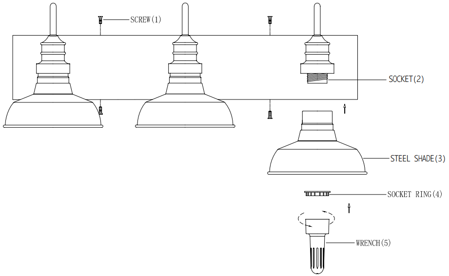 SAVOY HOUSE M80060ORB 3 Light Bathroom Vanity Light