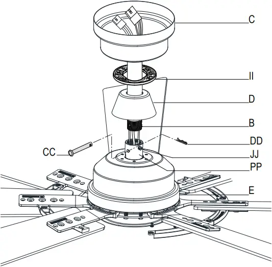 52106 Makenna - Standard Ceiling Mount 3