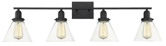 ZEVNI A04756W4 Ricco 29 Inch Wide Brass Vanity Light