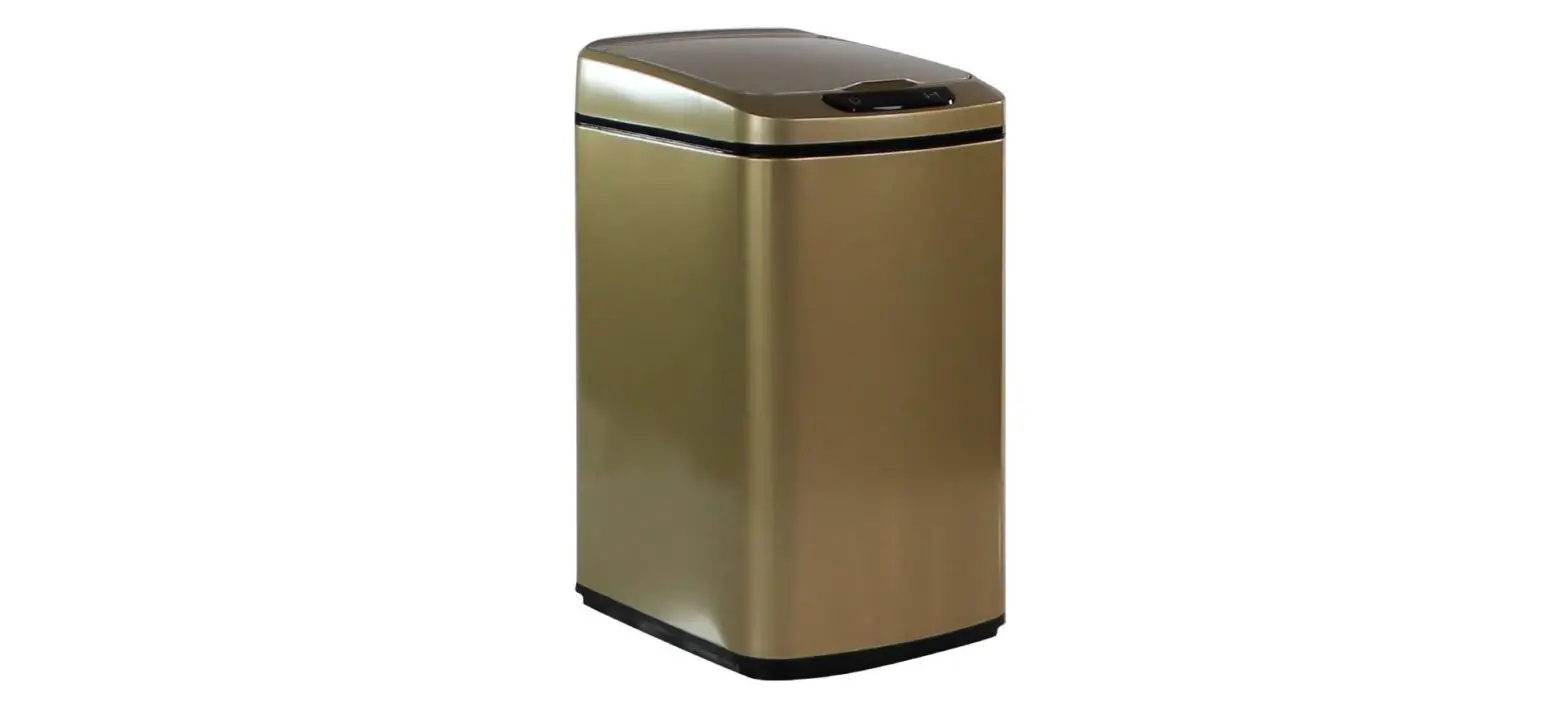 Hanover Htrash12l-2 12l Gold Stainless Steel Trash Can Instruction Manual