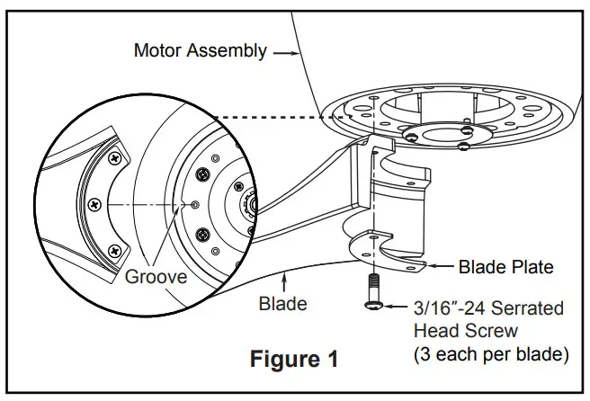 FANIMATION FPS7681MW Klinch 44 Ceiling Fan - Fan Blades