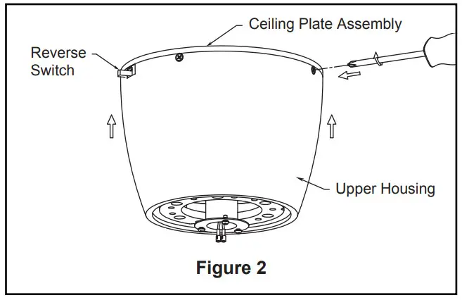 FANIMATION FPS7681MW Klinch 44 Ceiling Fan - ceiling plate1