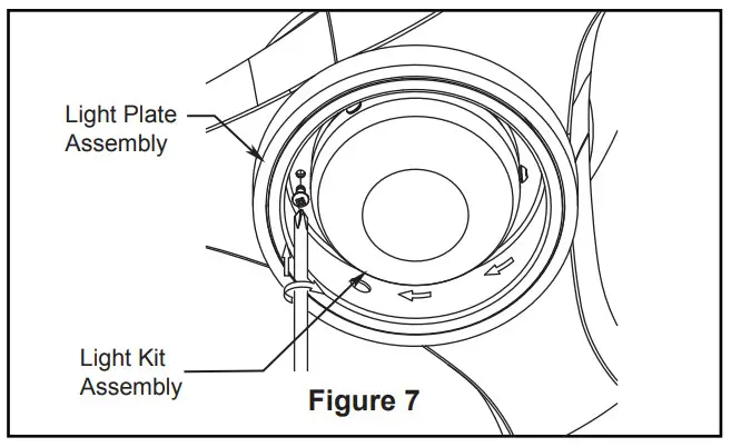 FANIMATION FPS7681MW Klinch 44 Ceiling Fan - light plate 2