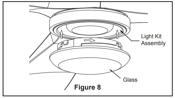 FANIMATION FPS7681MW Klinch 44 Ceiling Fan - light plate 3
