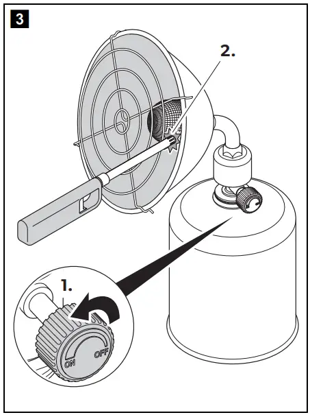 Using the parabolic heater