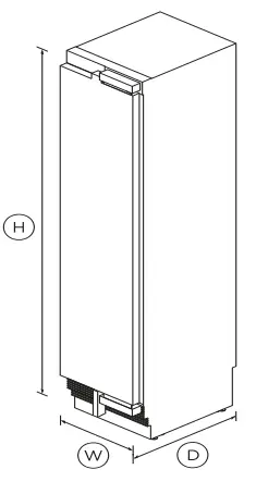 FISHER PAYKEL RS1884FRJK1 Integrated Column Freezer, 18 Inch Ice - fig