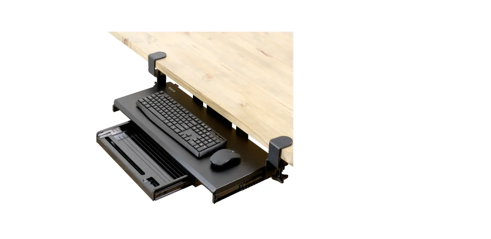 Vivo Mount-kb05-4dw Clamp-on Keyboard Tray With Pencil Drawer Instruction Manual