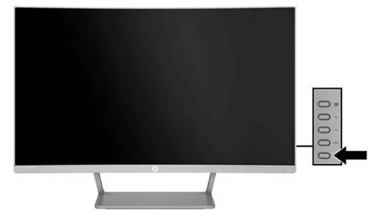hp Z4N74AA 27 Curved Display Monitor - Turning