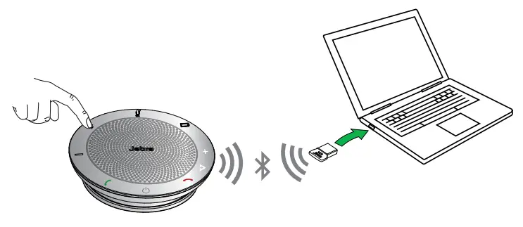 Jabra Speak 510 Portable USB and Bluetooth Speakers - Connect to Jabra Link