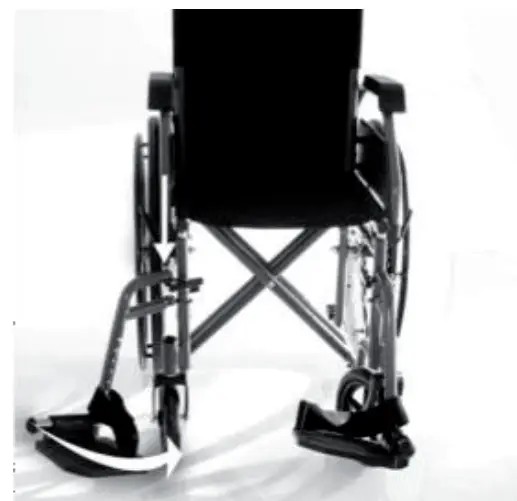 GIMA 46 CM Classic Aluminium Wheelchair - Frame opening 1