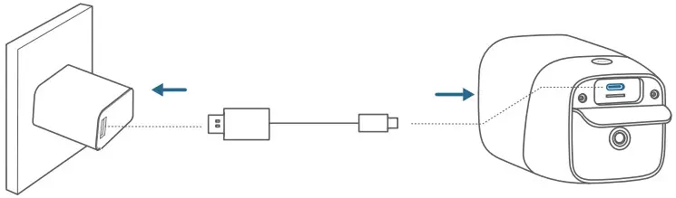 eufy T8152T21 Security 4G Starlight Camera - Wall Charger