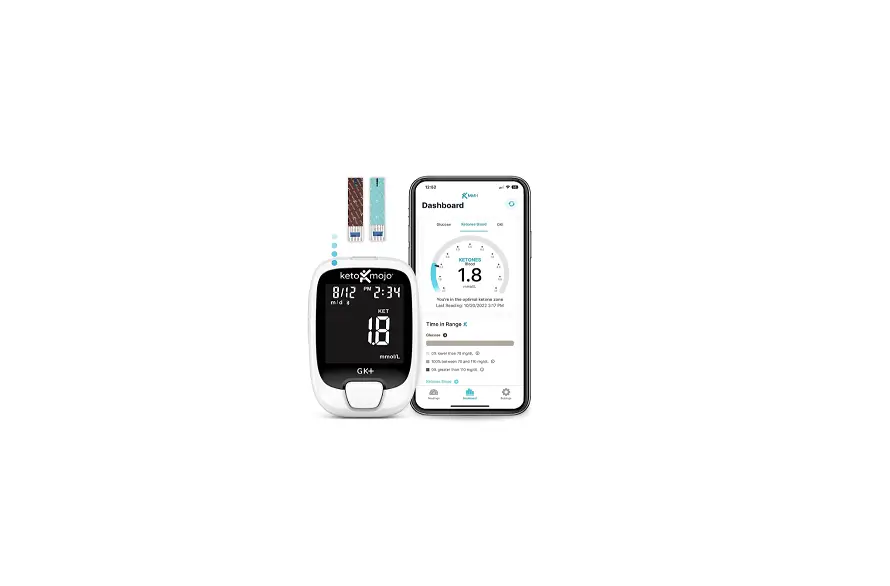 Keto Mojo Gk+ Bluetooth Glucose & Ketone Testing Kit User Manual