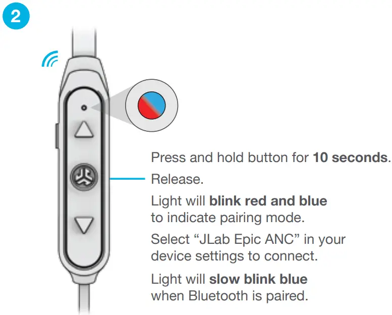 JLAB EBEPICANCRBLK123 Epic ANC Wireless Active Noise Cancelling Earbuds - Fig 15