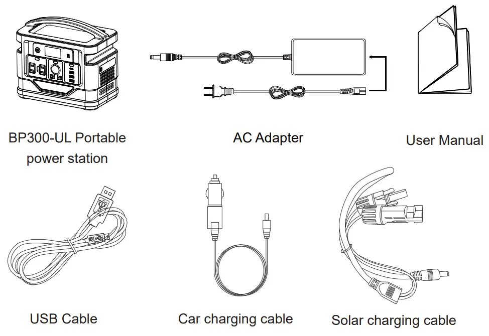INVERTER BP300-UL Portable Power Station - ACCESSORIES