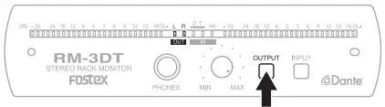 Fostex RM-3DT Active Monitor Speaker - [OUTPUT] switch