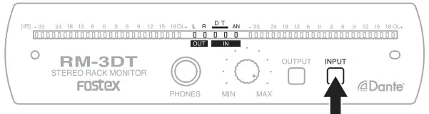 Fostex RM-3DT Active Monitor Speaker - switch