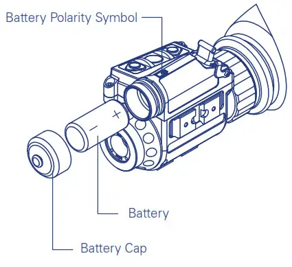 FLIRBREACH Multifunctional Thermal Imaging Monocular - BATTERY INSTALLATION