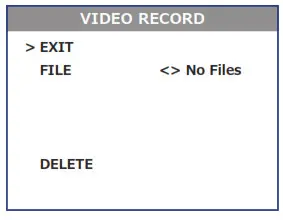 FLIRBREACH Multifunctional Thermal Imaging Monocular - RECORDING MENU