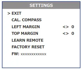 FLIRBREACH Multifunctional Thermal Imaging Monocular - SETTINGS MENU