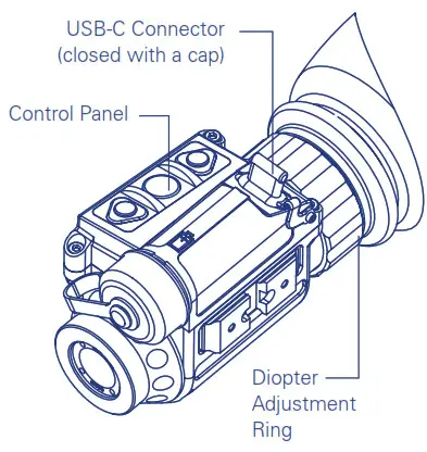 FLIRBREACH Multifunctional Thermal Imaging Monocular - SYSTEM CONTROLS