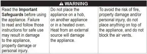 FIG 6 WARNING