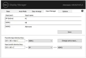 DELL Alienware AW2521HFLA Display Manager -Easy Arrange3