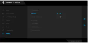 DELL Alienware AW2521HFLA Display Manager - Windows application1