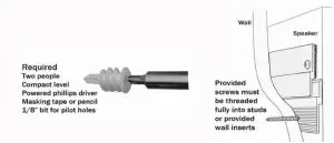 LEGACY Deco Loudspeaker System - wall bracket