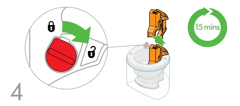 Empty the water tank. To release the water chimney