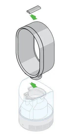 Place the loop amplifier on top