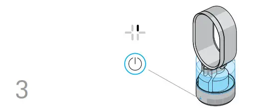 Switch ON the water treatment procedure starts