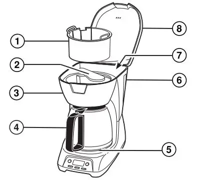 Proctor Silex 43672PS Programmable 12 Cup Coffee Maker fig1