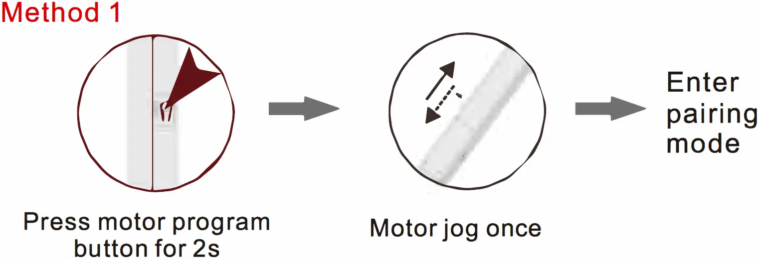 Enter pairing mode Method 01