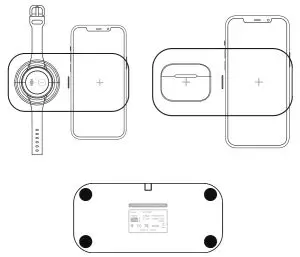 Shenzhen Yifeng Intelligent Technology T2S 2 in 1 Wireless Charging Pad - charging davive