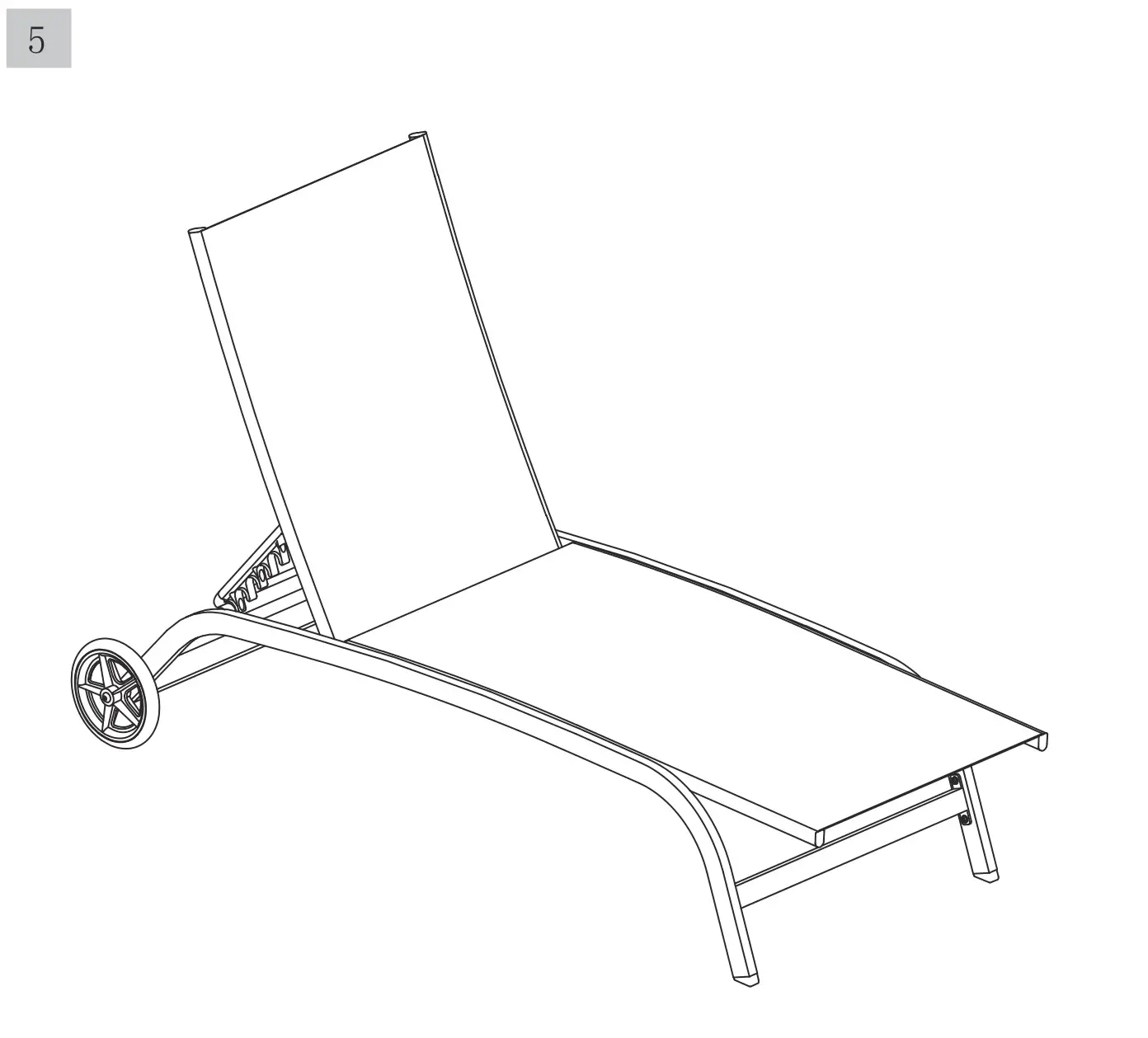 lowes 44868132 Lounge Chair - ASSEMBLY 3