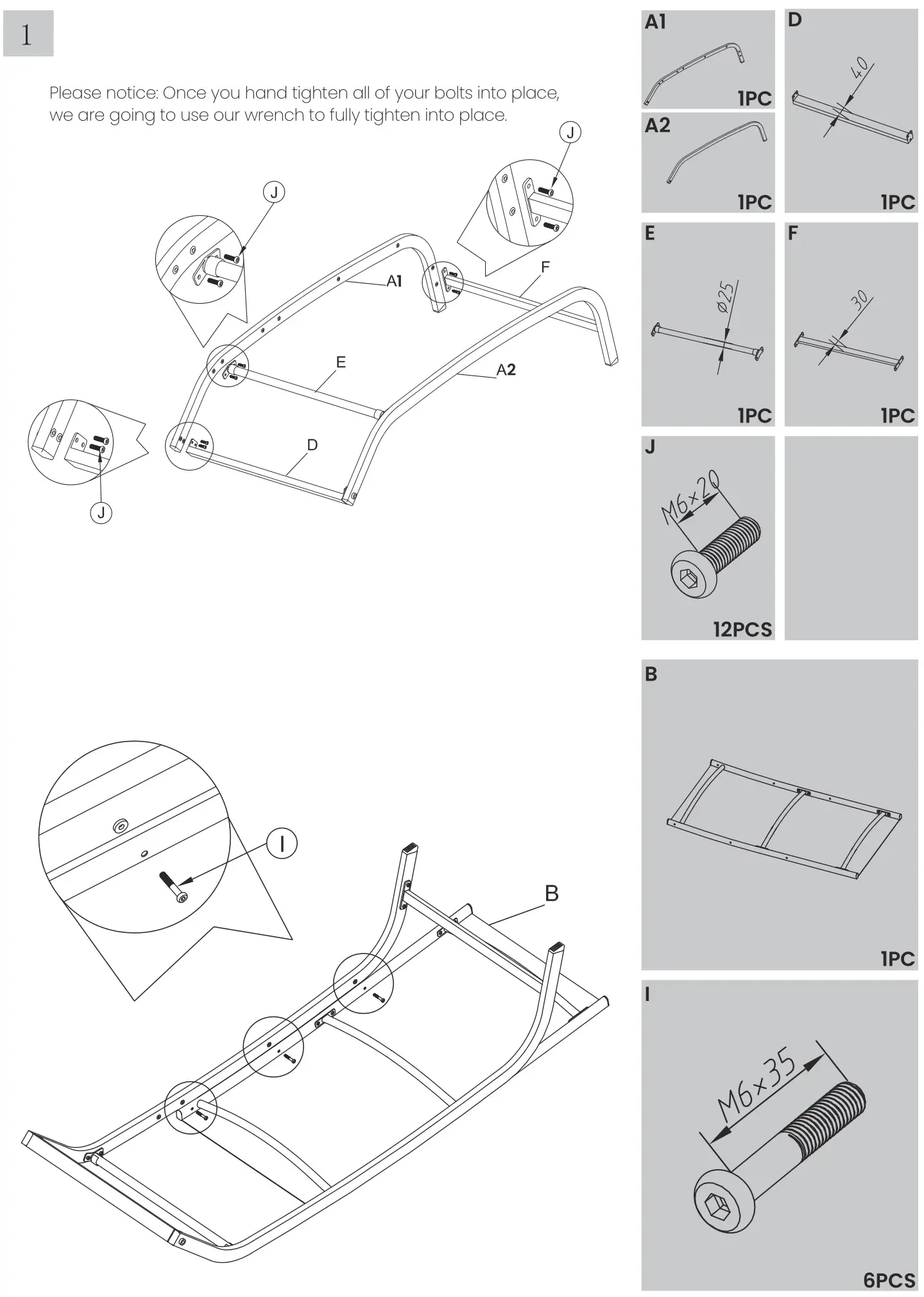 lowes 44868132 Lounge Chair - ASSEMBLY