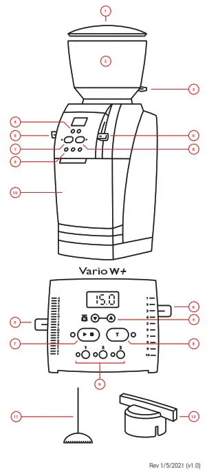 BARATZA Vario W Plus Coffee Grinder