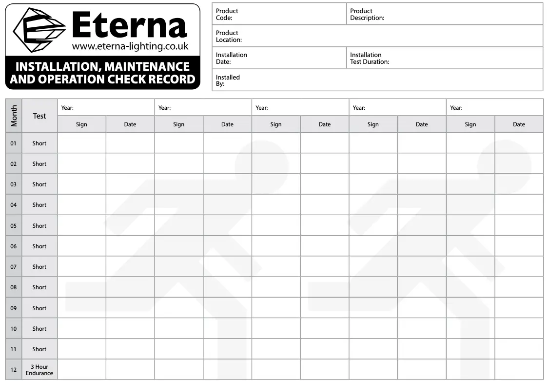 OPERATION CHECK RECORD