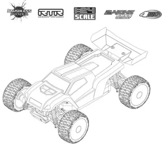 Carisma GT24TR 1 24 Scale Micro 4WD Truggy