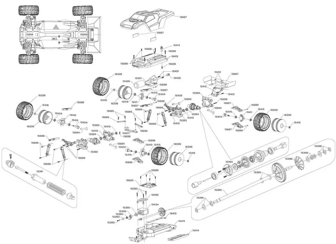 Carisma GT24TR 1 24 Scale Micro 4WD Truggy - fig1