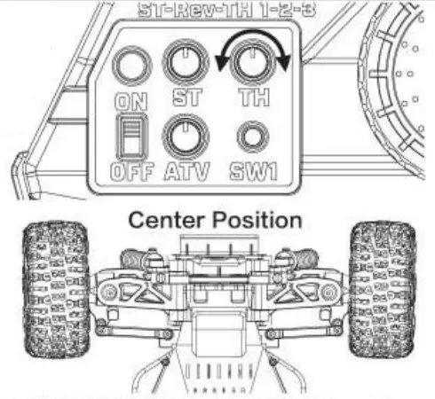 Carisma GT24TR 1 24 Scale Micro 4WD Truggy - position