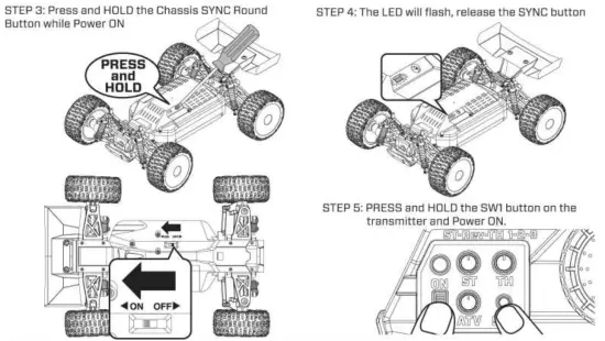 Carisma GT24TR 1 24 Scale Micro 4WD Truggy - sync2