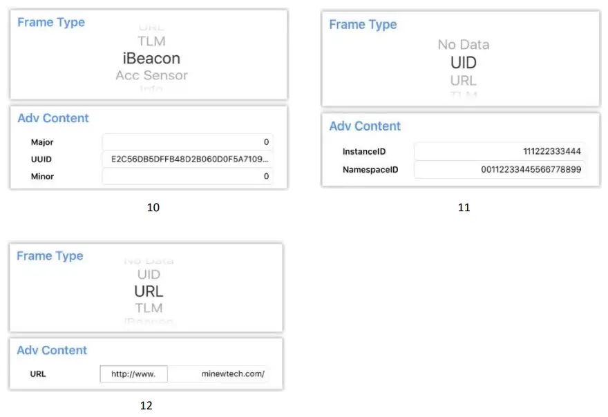 MINEW Mini Beacon Plus - Adv. Content