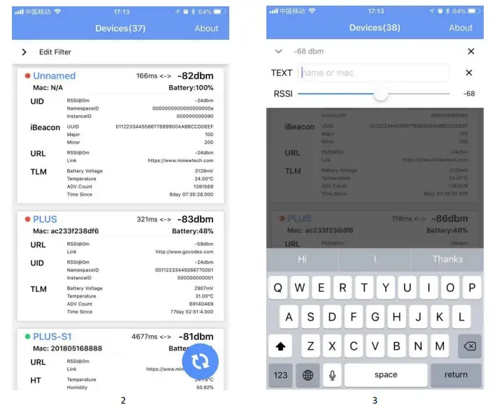 MINEW Mini Beacon Plus - ENTER INTO CONFIGURATION MODE